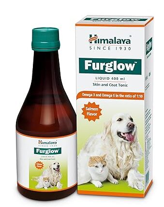 Himalaya Furglow Skin & Coat Tonic Liquid For Dogs & Cats, 400 ml