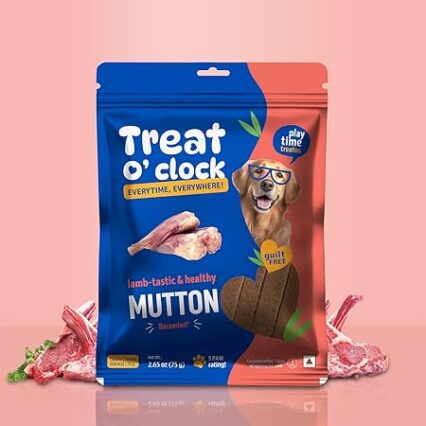 Natural Remedies Treat O'clock Mutton Treats- 75 gm (Pack of 6)
