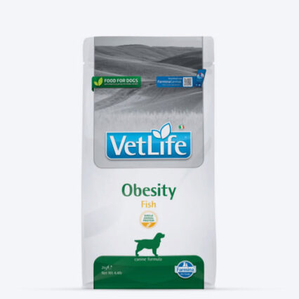 Farmina Vet Life Obesity Fish Natural Diet - Dry Dog Food, 2 Kg