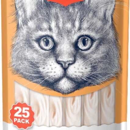 Wampy Creamy Treat - Chicken & Crab Flavor 25 Pc Pack, 350g