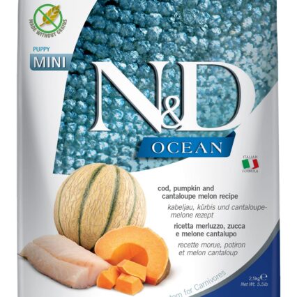 N&D Ocean COD, Pumpkin & Cantalope Melon Puppy Mini Dry Dog Food