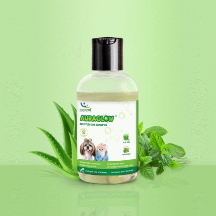 Natural Remedies Aura Glow Moisturizing Shampoo for Dogs, Cats, 90 ml (Pack of 2)