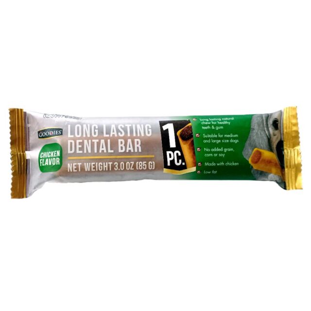 Goodies Long Lasting Dental Bar Chicken Flavor, 85g (1Pc) for Dogs