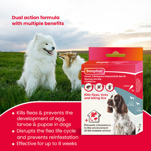 Beaphar Flea & Tick Spot On Combotec-Medium Dog (10-20Kg) - Image 2