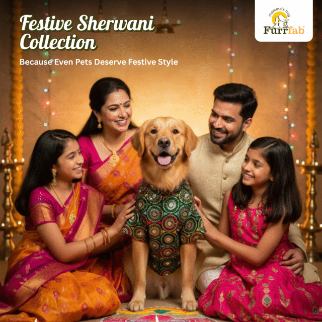Furrfab Festive Wear Pink Color Dog Sherwani - Image 5