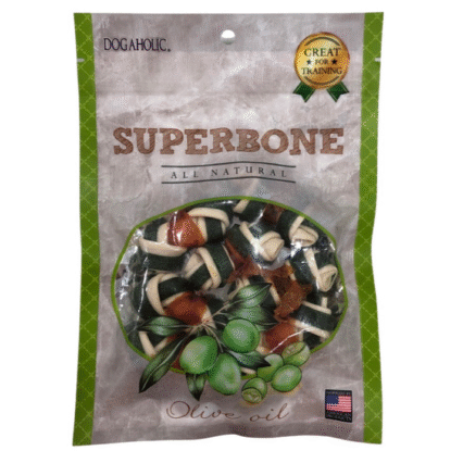 Superbond Knotted Olive Oil Dog Treats (7 IN 1)