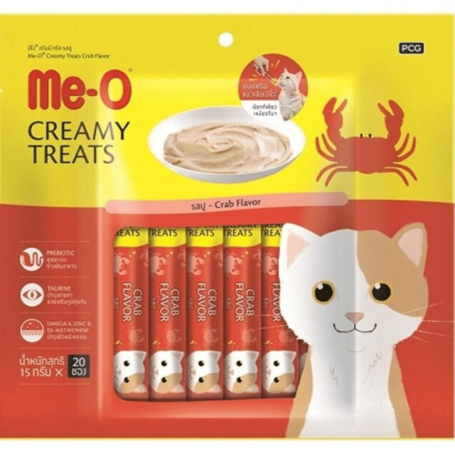 Me-O Creamy Salmon and Crab Cat Treat Combo 2x300g (40Pc) - Image 3