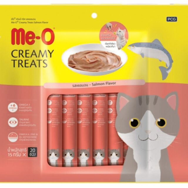Me-O Creamy Salmon and Crab Cat Treat Combo 2x300g (40Pc) - Image 2