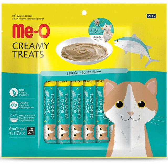 Me-O Creamy Salmon and Creamy Bonito Cat Treat Combo 2x300g (40Pc) - Image 3