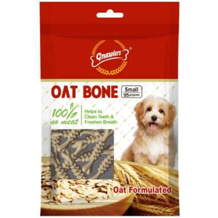 Gnawlers Oat Bone 25 in 1 Dog Treats, 225g