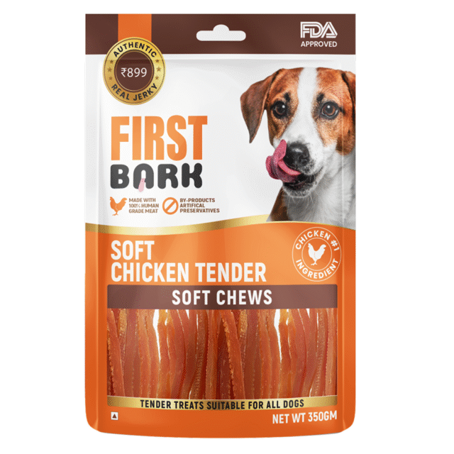 First Bark Soft Chicken Tenders Jerky Treat, 350g