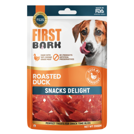 First Bark Roasted Duck Snack Delight Jerky, 200g