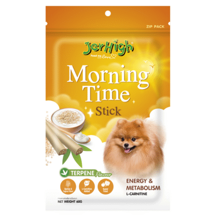 Jerhigh Dog Treat for Energy & Metabolism - Morning Time Stick (Pack of 12)