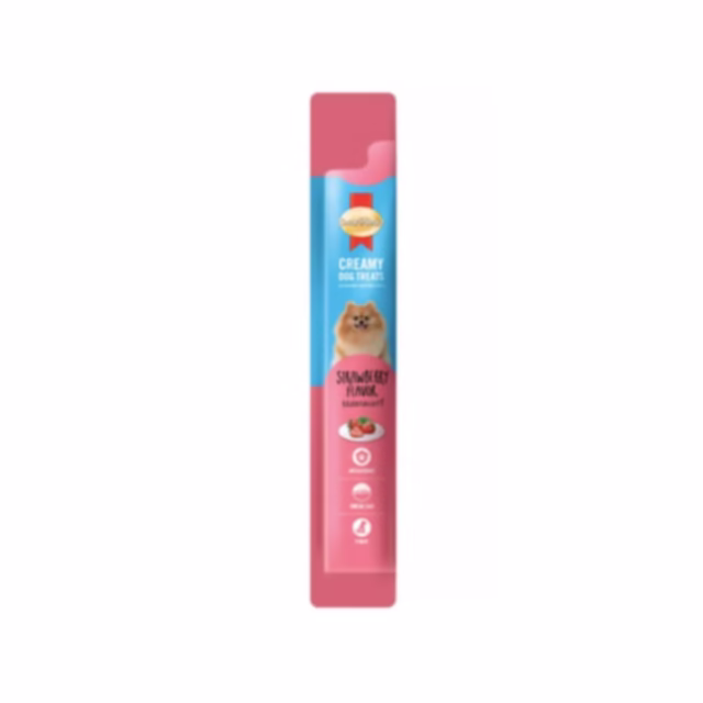Smart Heart Creamy Dog Treats (Strawberry Flavor), 60g Pack of 12 - Image 2