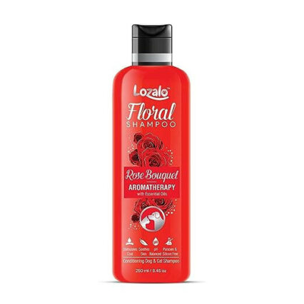 Lozalo Floral Rose Pet Perfume Spray - 250 ml for Dogs & Cats
