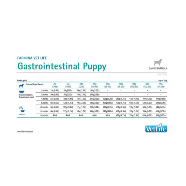 Farmina Vet Life Natural Diet Gastrointestinal Dry Dog Food, 2Kg - Image 2