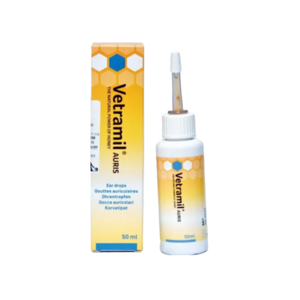 Vetina Vetramil Auris 50ml with Canule Solution for Dogs