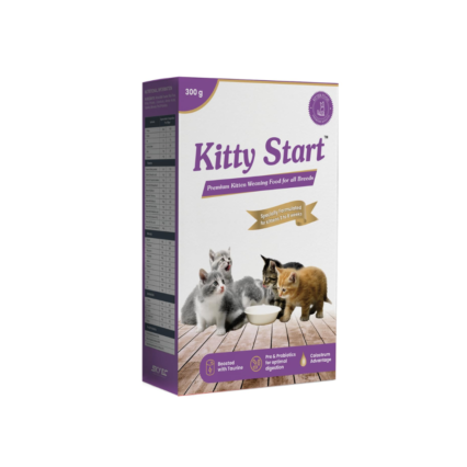 Kitty Start Premium Kitten Weaning Dry Cat Food for All Breeds, Pregnant & Lactating Cats, 300g
