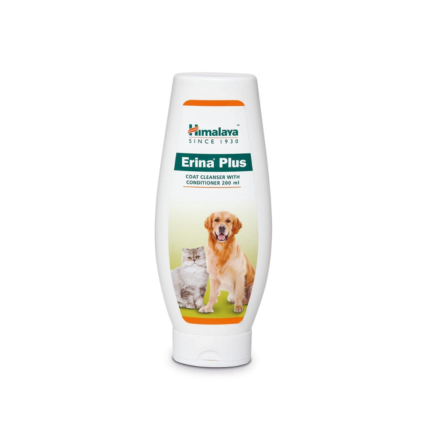 Himalaya Erina Plus Coat Cleanser With Conditioner For Dogs And Cats, 200 ml