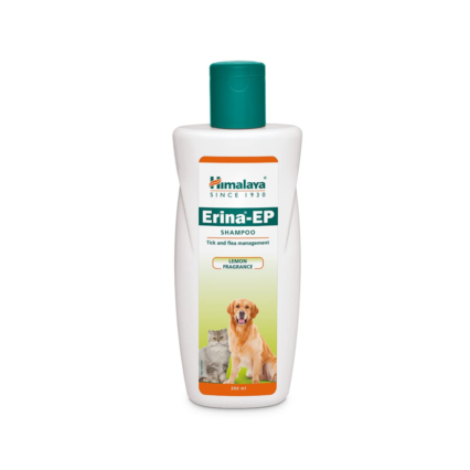 Himalaya Erina EP Shampoo for Dogs and Cats | Anti-Tick and Flea Formula, 200 ml