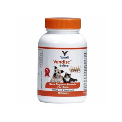 Venkys Vendisc Tablets Joint Support for Dogs and Cats, 50 Tab