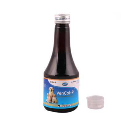 Venkys Vencal P Syrup Calcium Supplement for Dogs and Cats, 200ml (Pack of 2)