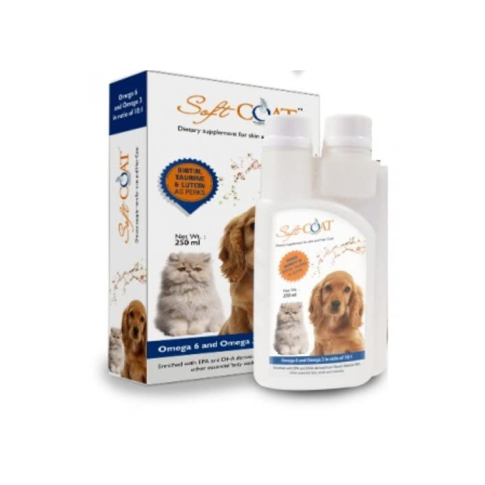 Vetina Soft Coat Daily Suspension for Dogs & Cats, 200ml