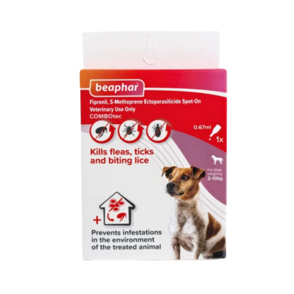 Beaphar Flea & Tick Spot On Combotec-Small Dog, 1 Pipette