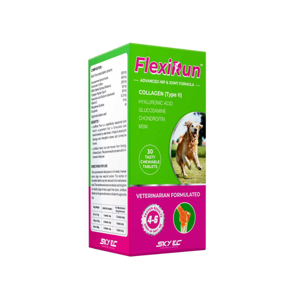 Flexirun Advanced Hip & Joint Formula for Dogs, 30 Chewable Tablets