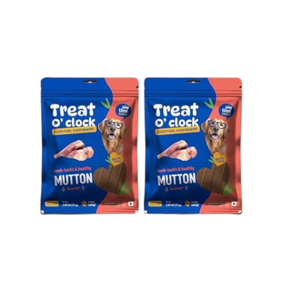 Natural Remedies Treat O'clock Mutton Treats- 75 gm (Pack of 2)