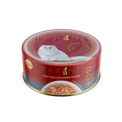 Smart Heart Refine Finest Tuna With Shrimp Cocktail Adult Cat Tin,80g (Pack of 6)