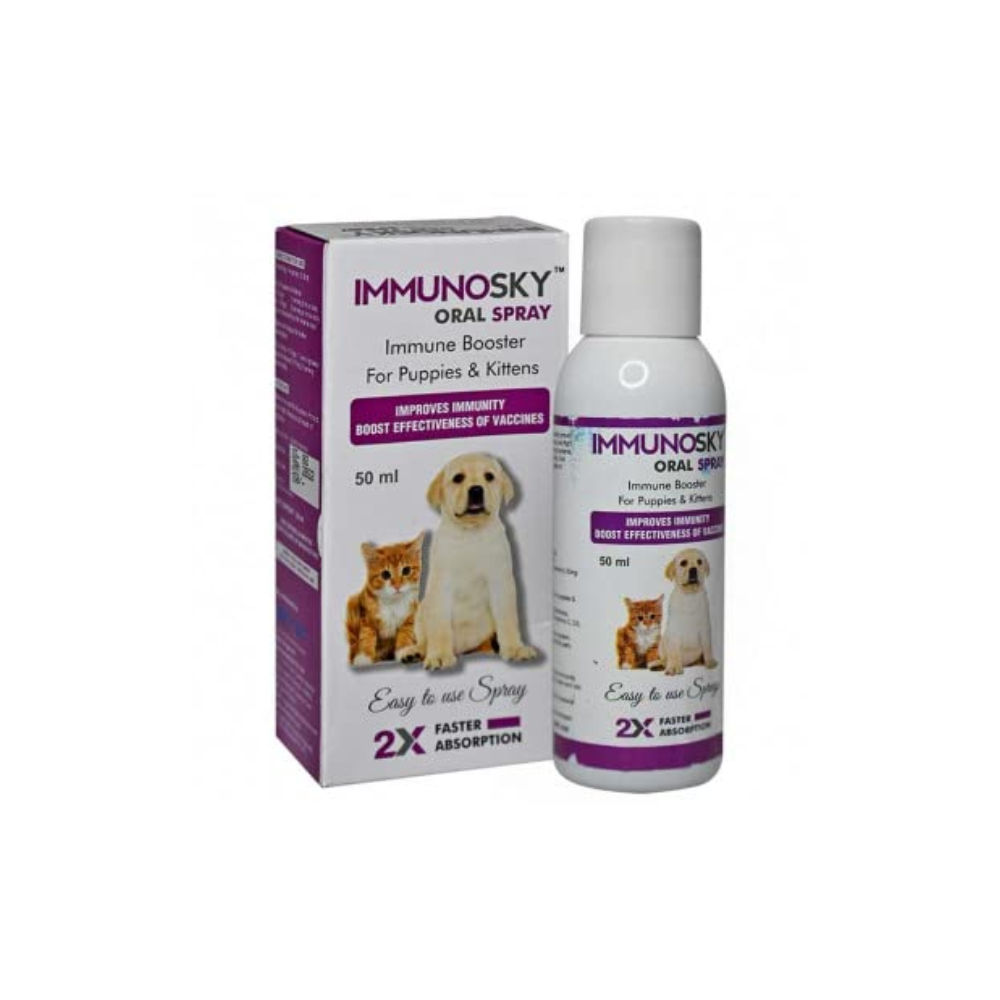 Immunosky Oral Spray for Dogs & Cats, 50 ml (Pack of 3)