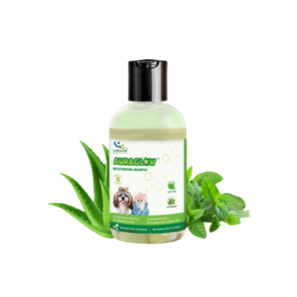 Natural Remedies Aura Glow Moisturizing Shampoo for Dogs & Cats, 90 ml (Pack of 2)