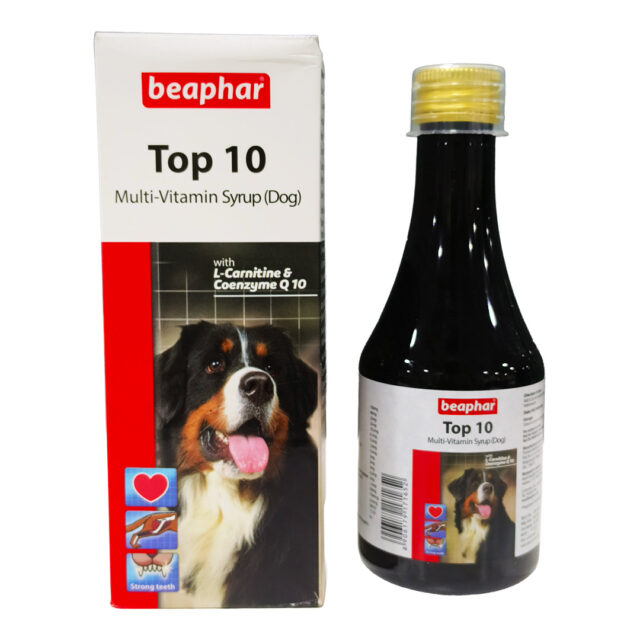 Beaphar Top 10 Multi Vitamin Syrup for Dogs, 200 ml