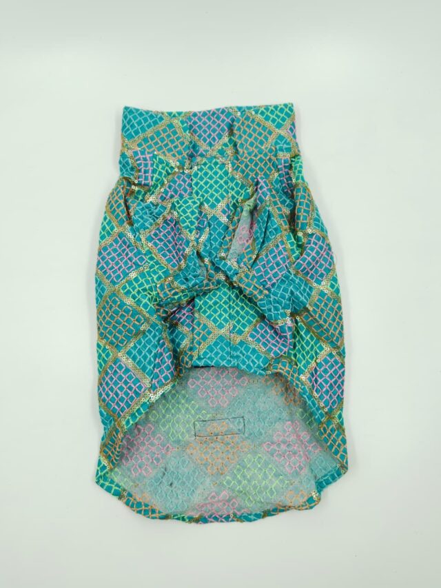Furrfab Festive Wear Sky Blue Color Dog Sherwani - Image 3