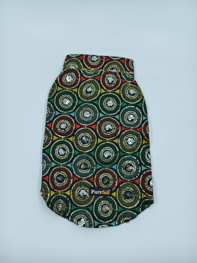 Furrfab Festive Wear Green Color Dog Sherwani - Image 2