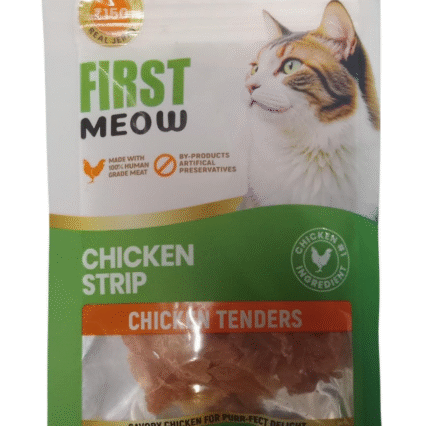 First Meow Treats For Cats Chicken Strip, 40g0