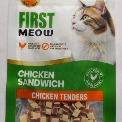 First Meow Treats For Cats Chicken Sandwich, 40g