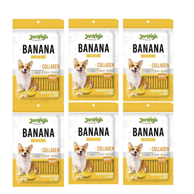 JerHigh Banana Stix Fully Digestible High Protein Treats for Dogs, 100gm - Image 4