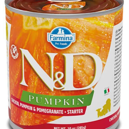 N&D Pumpkin Chicken Starter Puppy, 285g Dog Wet Food (Pack of 6)