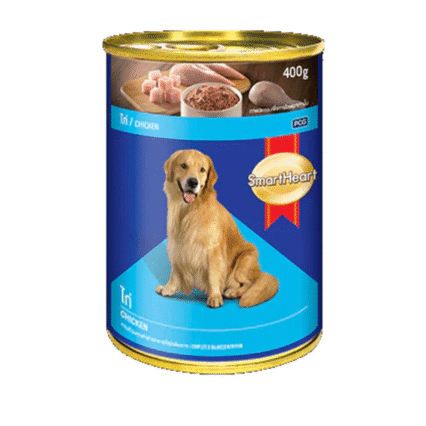 SmartHeart Chicken Flavor Adult Canned Wet Dog Food,400g (Pack of 12)