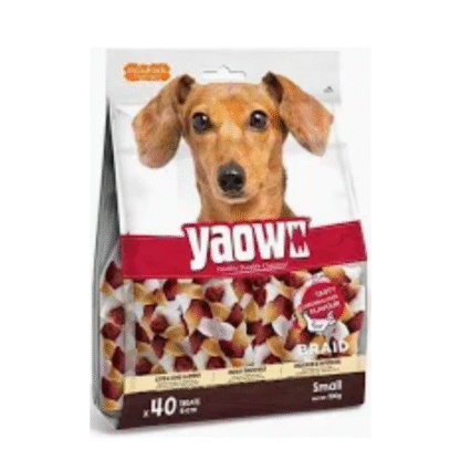 Gnawlers Yaowo Knotted 4" Dog Treats, 500g