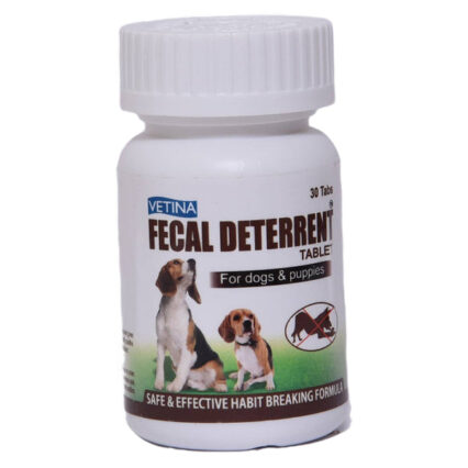 Vetina Fecal Deterrent Tablet for Dogs & Puppies, 30 Tablets