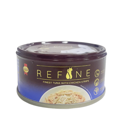 Smart Heart Refine Finest Tuna With Chicken Strips Adult Cat Tin, 80g (Pack of 12)