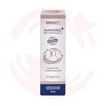 Opuspet Nanosil Wound Healing Spray for Dogs & Cats, 75ml