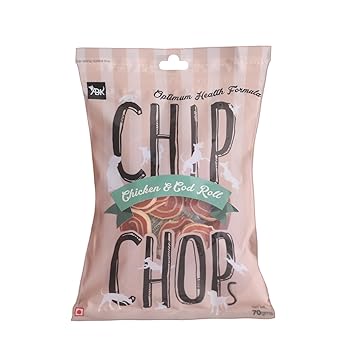 Chip Chops Chicken Codfish Rolls Dog Treat, 70g (Pack of 3)