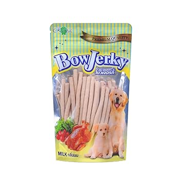 BowJerky Milk Sticks Dog Treat, 200 gm