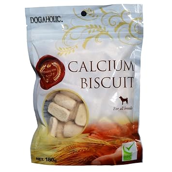 Dogaholic Calcium Biscuit Dog Treats, 180g