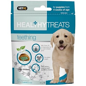 Mark & Chappell Healthy Teething Dental Dog Treats, 50g