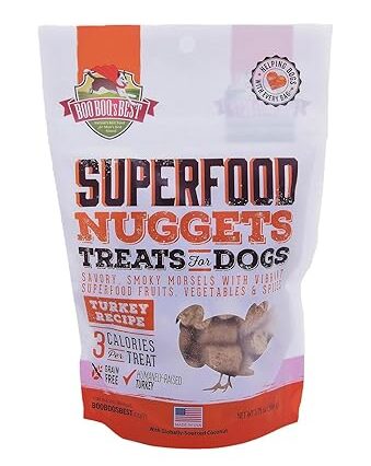 SuperFood Nuggets Treats for Dogs - Turkey Recipe, 102g